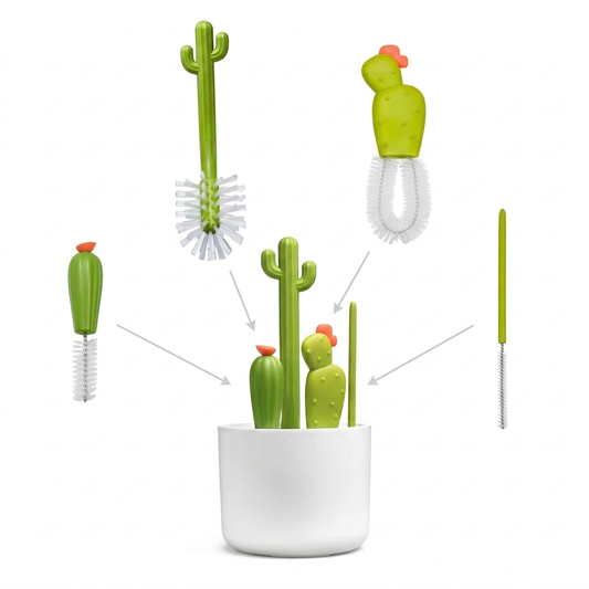 4-in-1 CactiGuard™ Bottle Brush Set