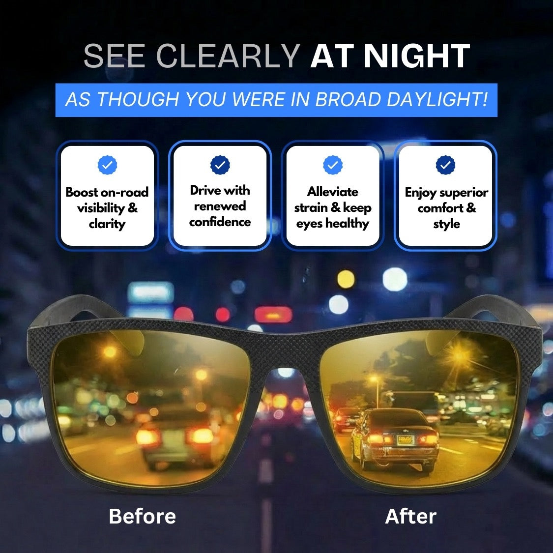 Nocturnal | Polarized Night Vision Glasses