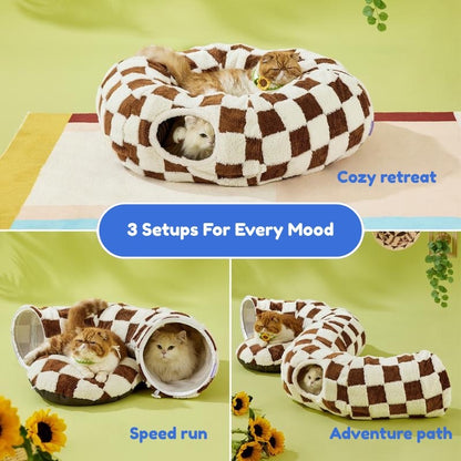 3-in-1 Cat Tunnel Bed