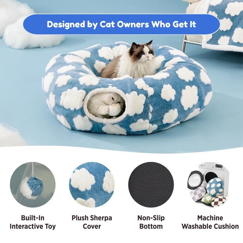 3-in-1 Cat Tunnel Bed