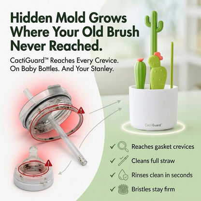4-in-1 CactiGuard™ Bottle Brush Set
