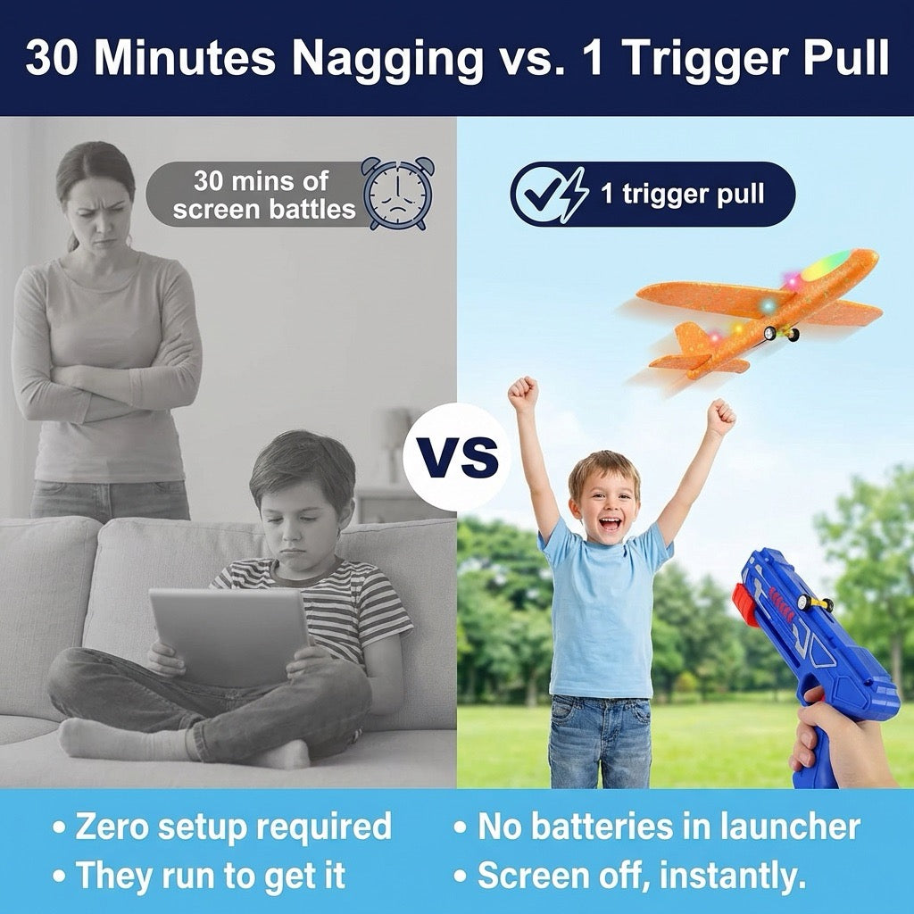 SkyBlast Airplane Launcher Toy