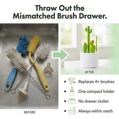 4-in-1 CactiGuard™ Bottle Brush Set