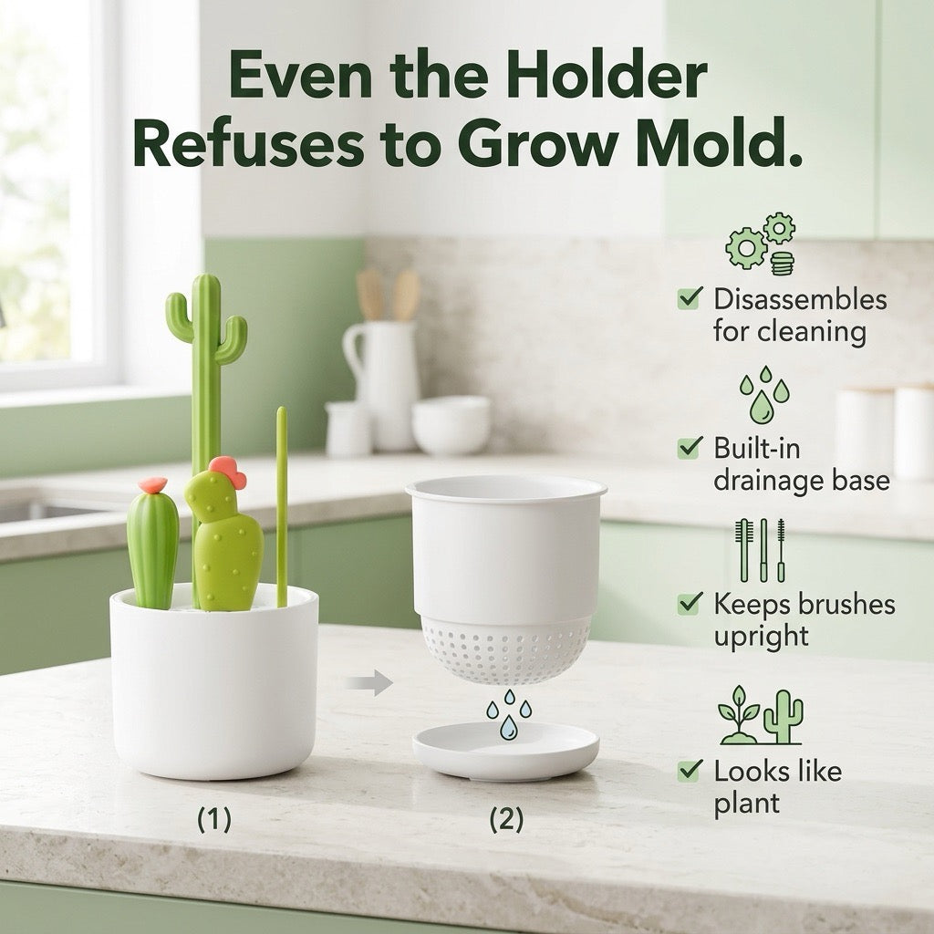 4-in-1 CactiGuard™ Bottle Brush Set