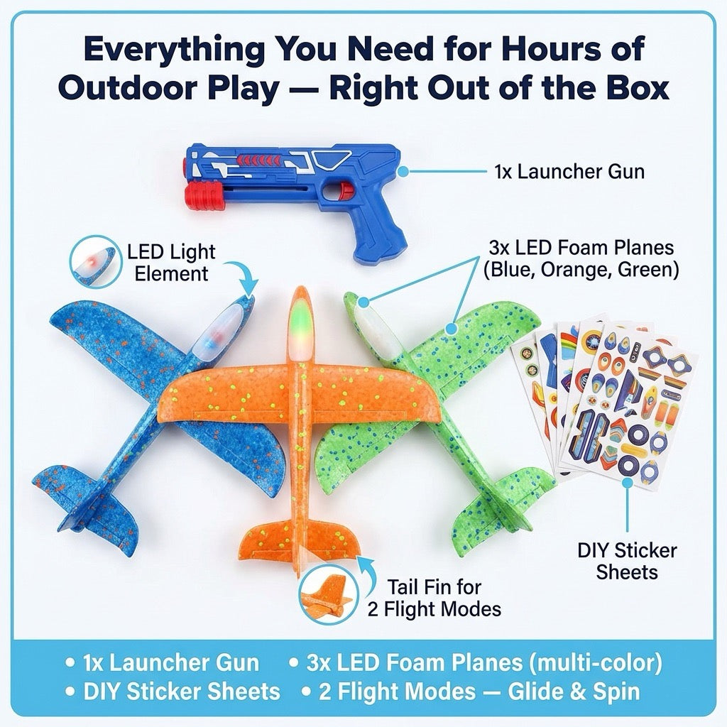 SkyBlast Airplane Launcher Toy