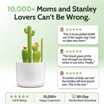 4-in-1 CactiGuard™ Bottle Brush Set