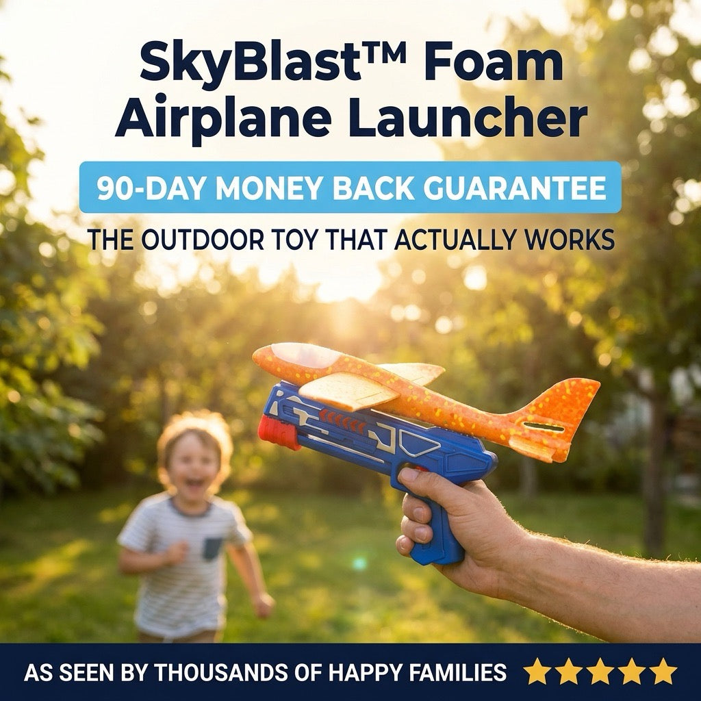 SkyBlast Airplane Launcher Toy