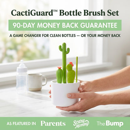 4-in-1 CactiGuard™ Bottle Brush Set