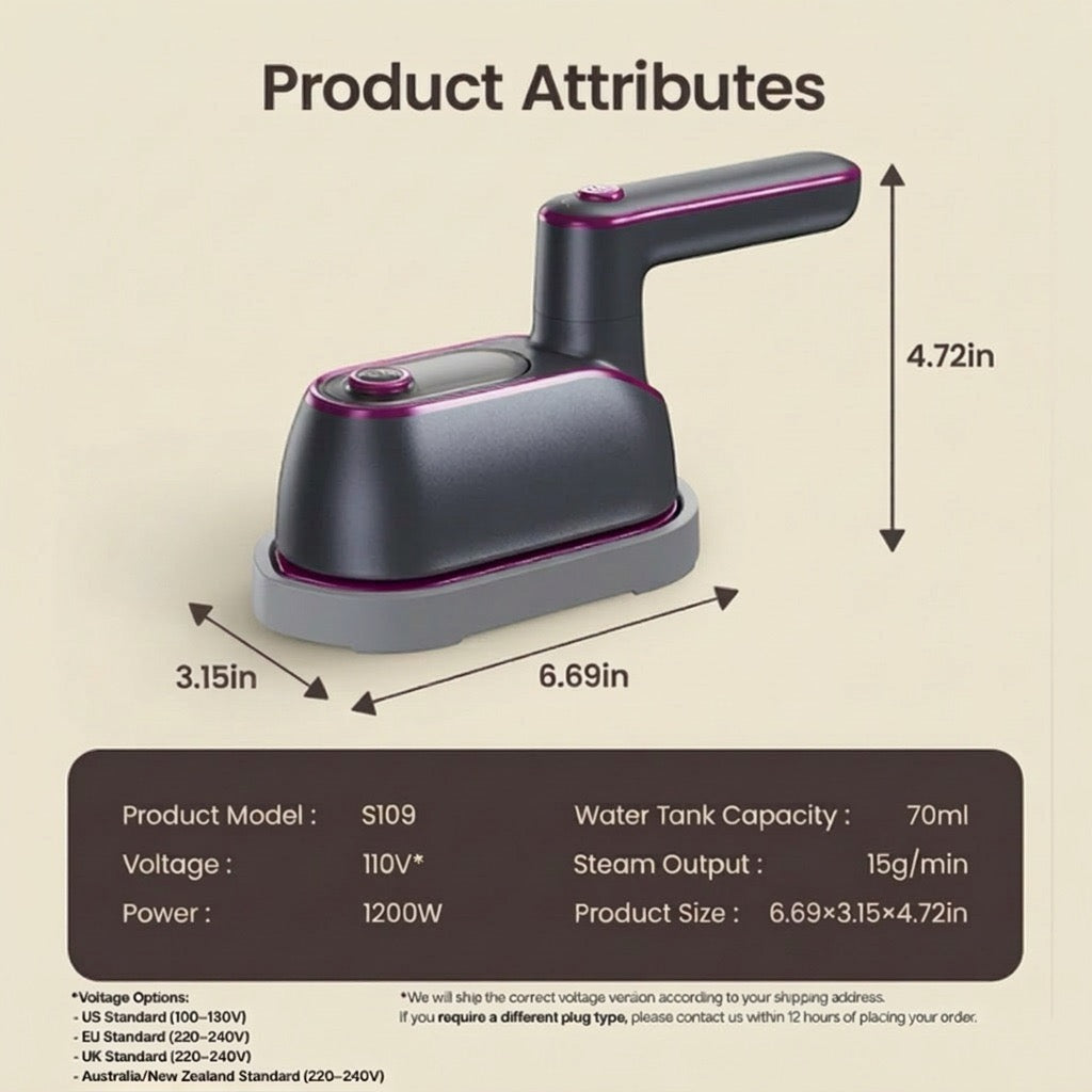 2-in-1 Iron & Steamer Pro