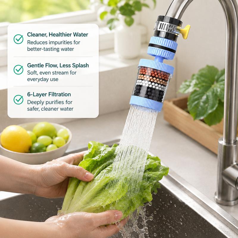 OMUNOS 6 Layer Faucet Filtration System